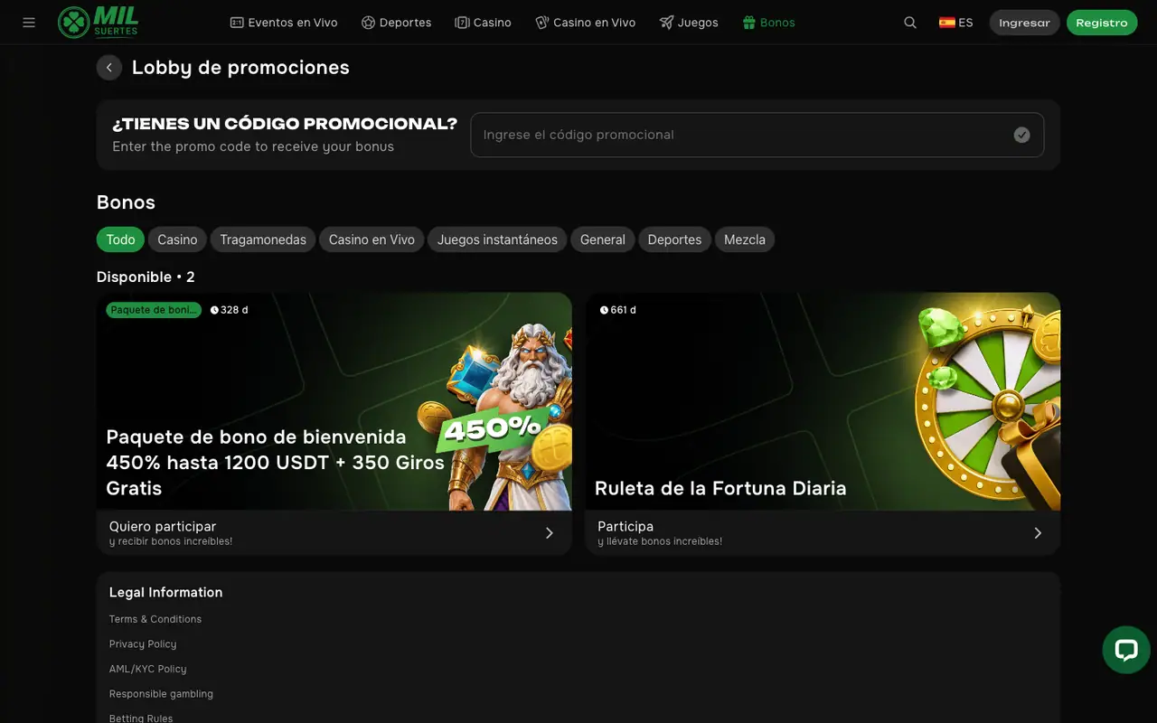 ¿Cuáles son los requisitos del bono de bienvenida en MilSuertes?